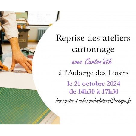 21/10 - Atelier Cartonnage