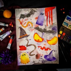 26/10 - Atelier aquarelle enfant (deuxième date)