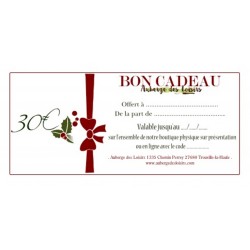 Bon cadeau 30€ - Thème Noël