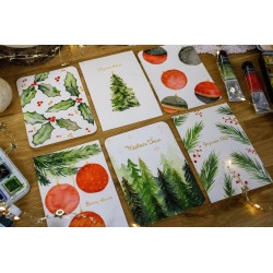 30/11 - Atelier aquarelle Noël