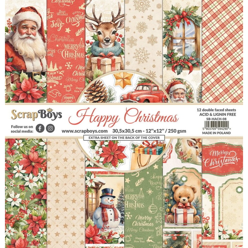 Pack Happy Christmas - 30.5 x 30.5 cm