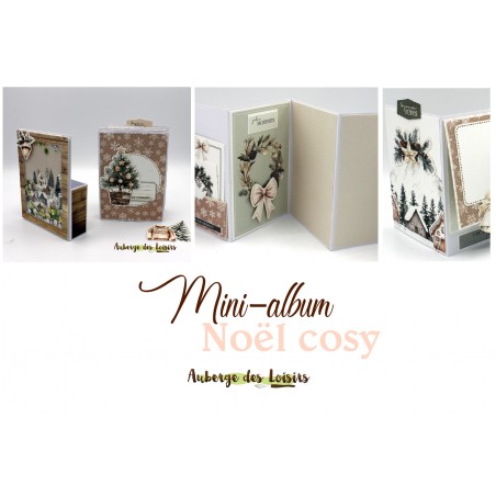 Kit + tuto PDF - Mini-album Noël cosy