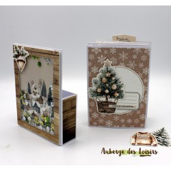 Kit + tuto PDF - Mini-album Noël cosy