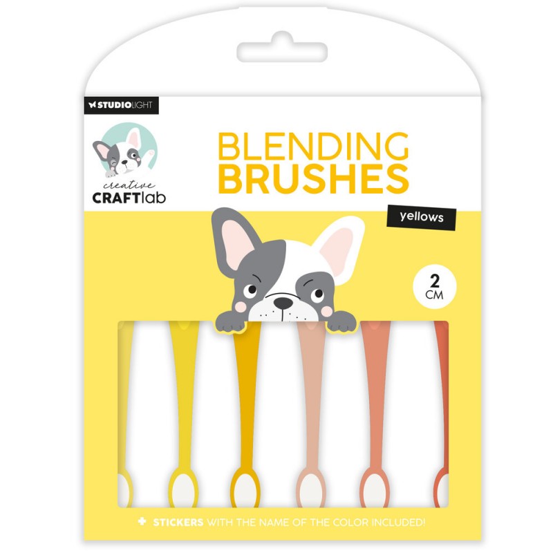 Blending brushes - Brosses de mélange - Jaune