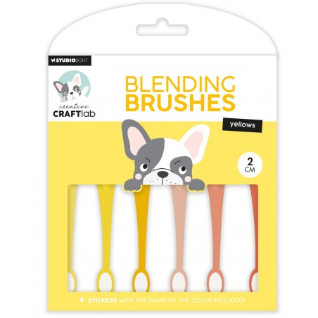 Blending brushes - Brosses de mélange - Jaune