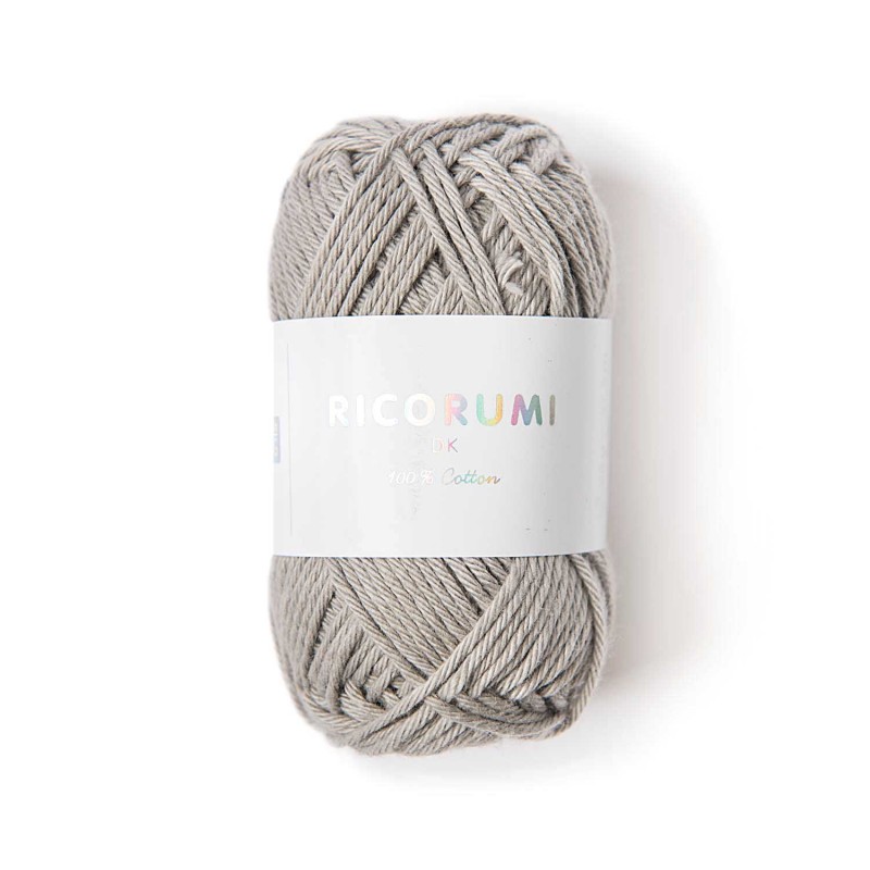 Fil à crocheter - Gris perle- 004 - Ricorumi