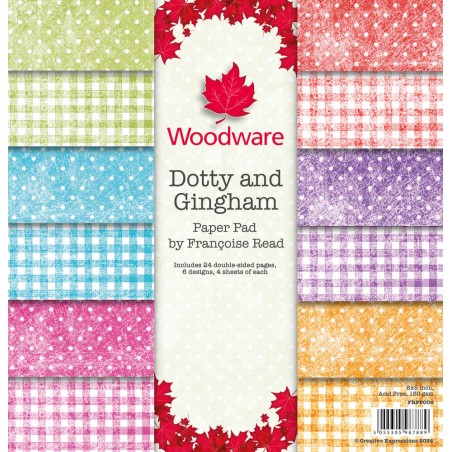 Dotty and Gingham paper pad - Woodware